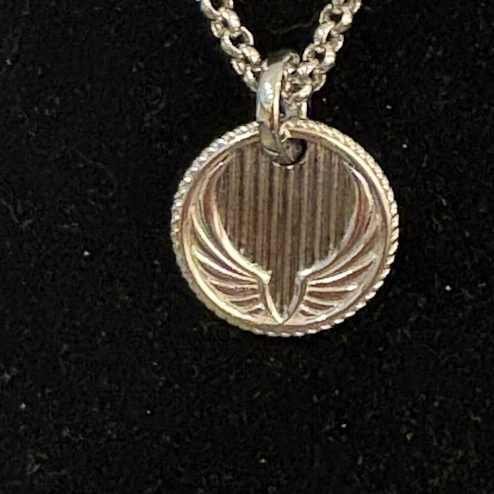 HARLEY DAVIDSON SOARING HIGH STERLING SILVER LADIES NECKLACE